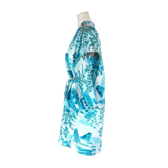 Vintage Kimono Bathrobe House Coat Swim Suit Cover Up Lounging Wear - Picture 3 of 6